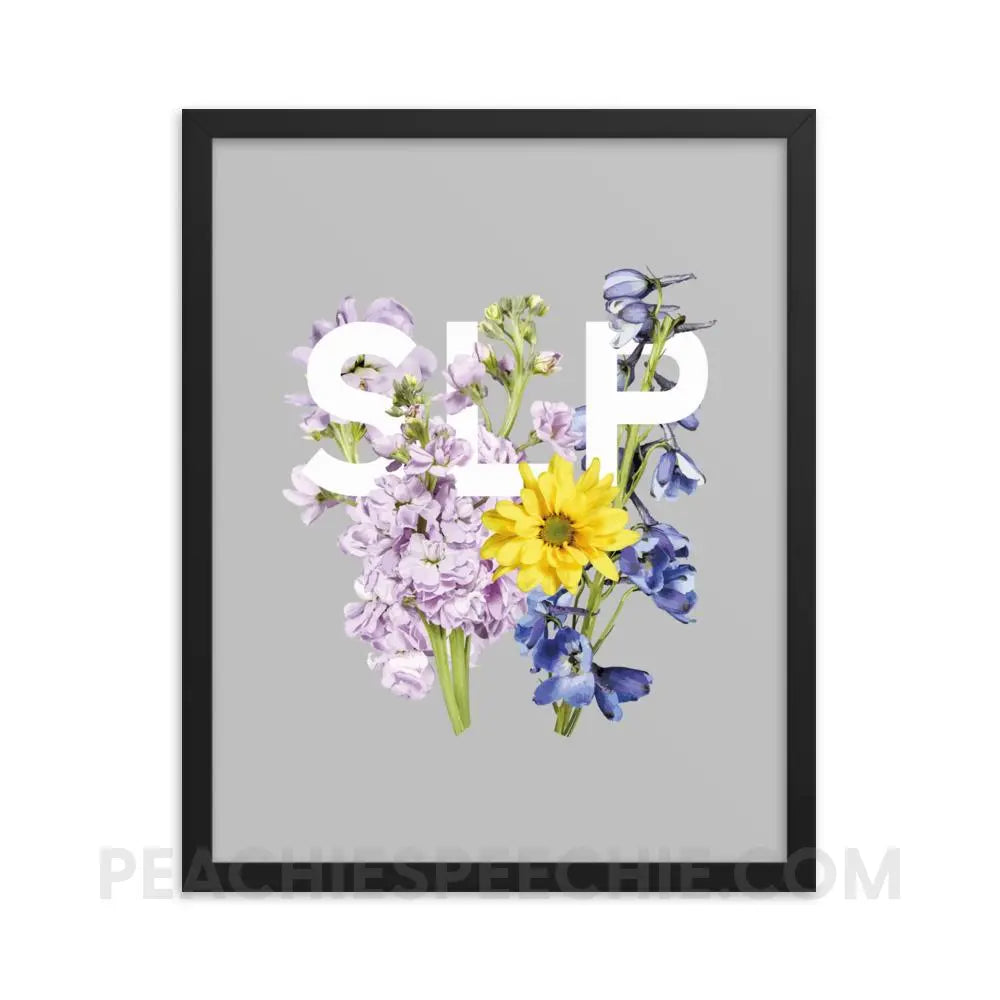 SLP Bouquet Framed Poster - 16×20 - Posters peachiespeechie.com