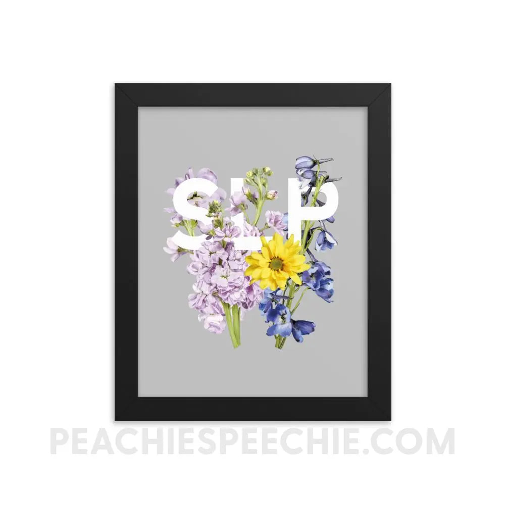 SLP Bouquet Framed Poster - 8×10 Posters peachiespeechie.com