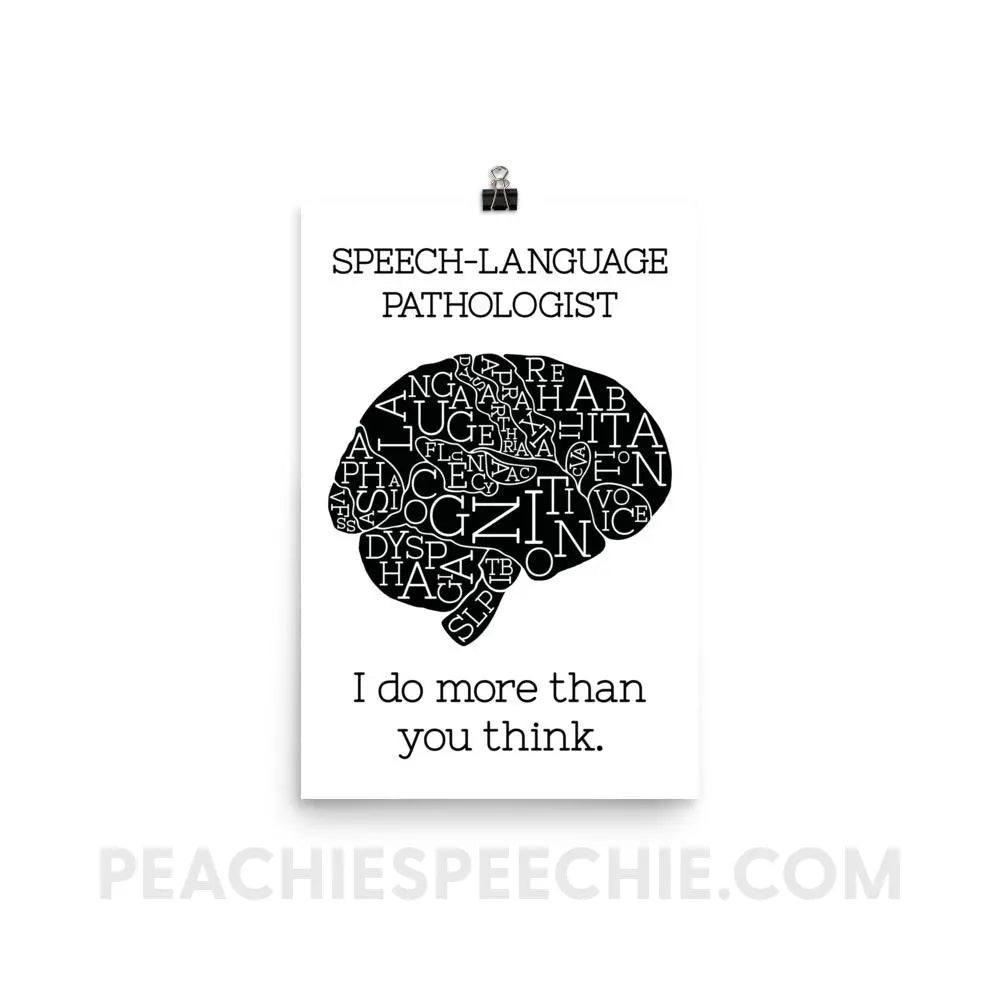 SLP Brain Poster - 12×18 - Posters peachiespeechie.com