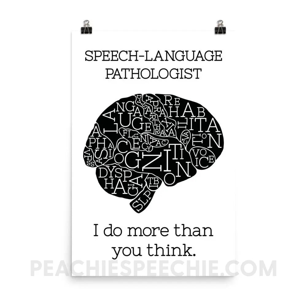 SLP Brain Poster - 24×36 - Posters peachiespeechie.com