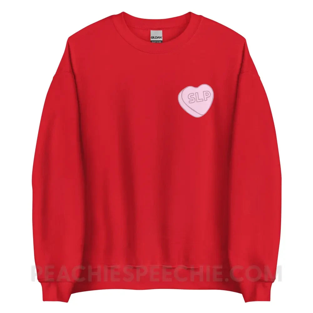 SLP Candy Heart Classic Sweatshirt - Red / S peachiespeechie.com