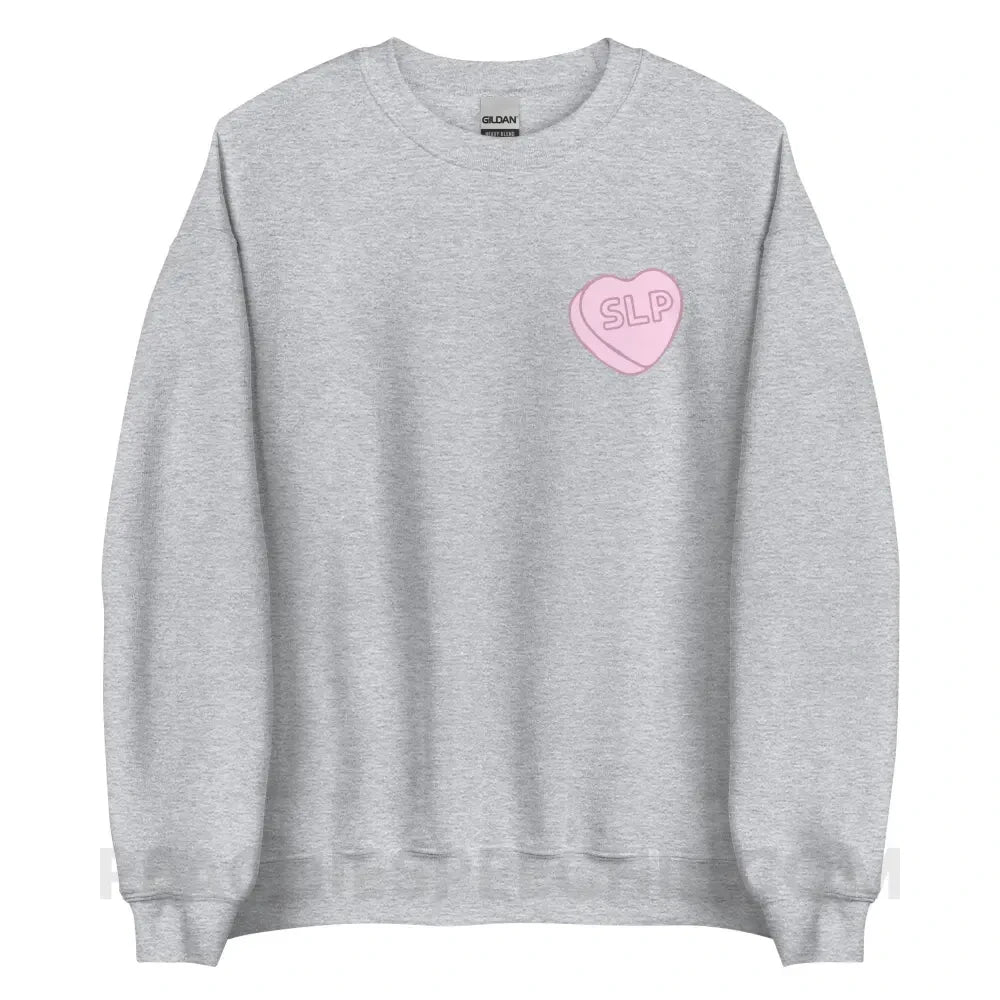 SLP Candy Heart Classic Sweatshirt - Sport Grey / S peachiespeechie.com