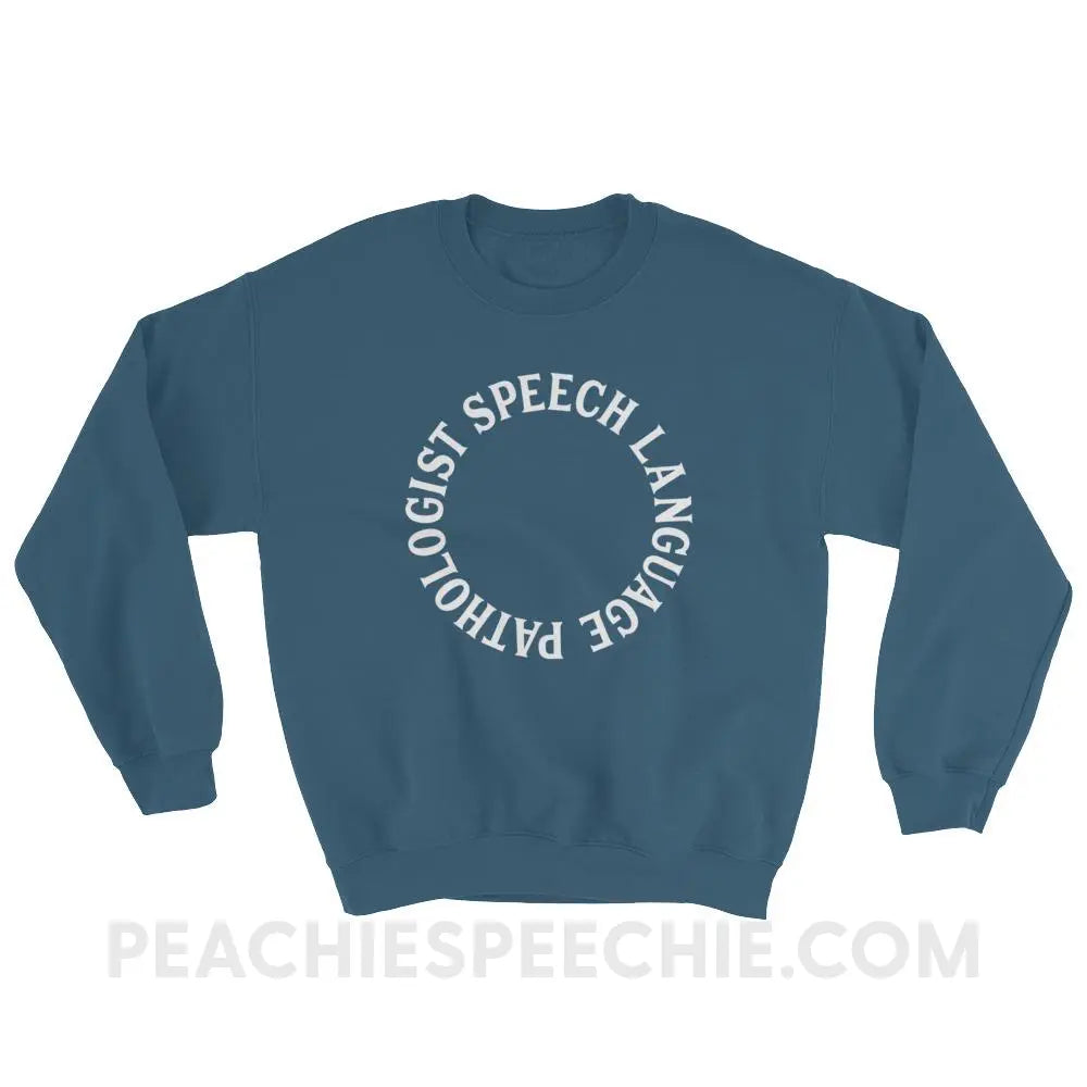 SLP Circle Classic Sweatshirt - Indigo Blue / S - Hoodies & Sweatshirts peachiespeechie.com