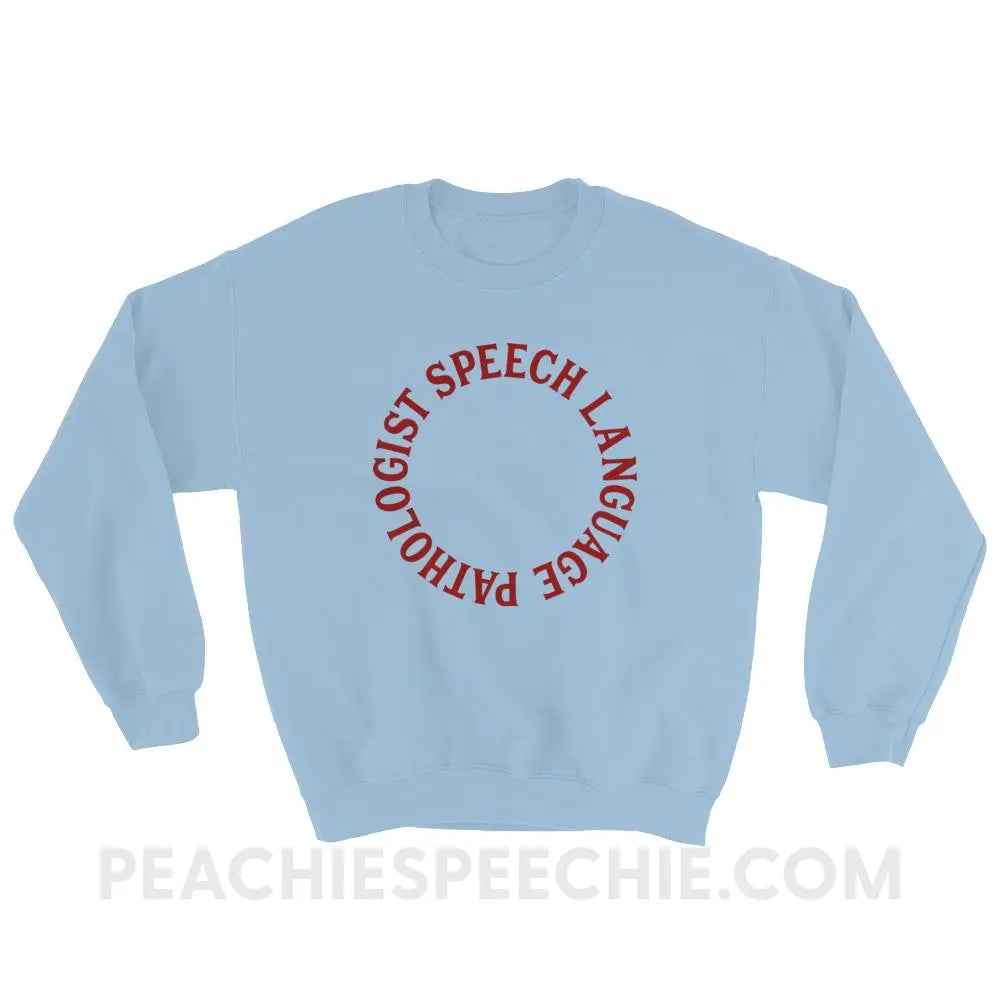 SLP Circle Classic Sweatshirt - Light Blue / S - Hoodies & Sweatshirts peachiespeechie.com