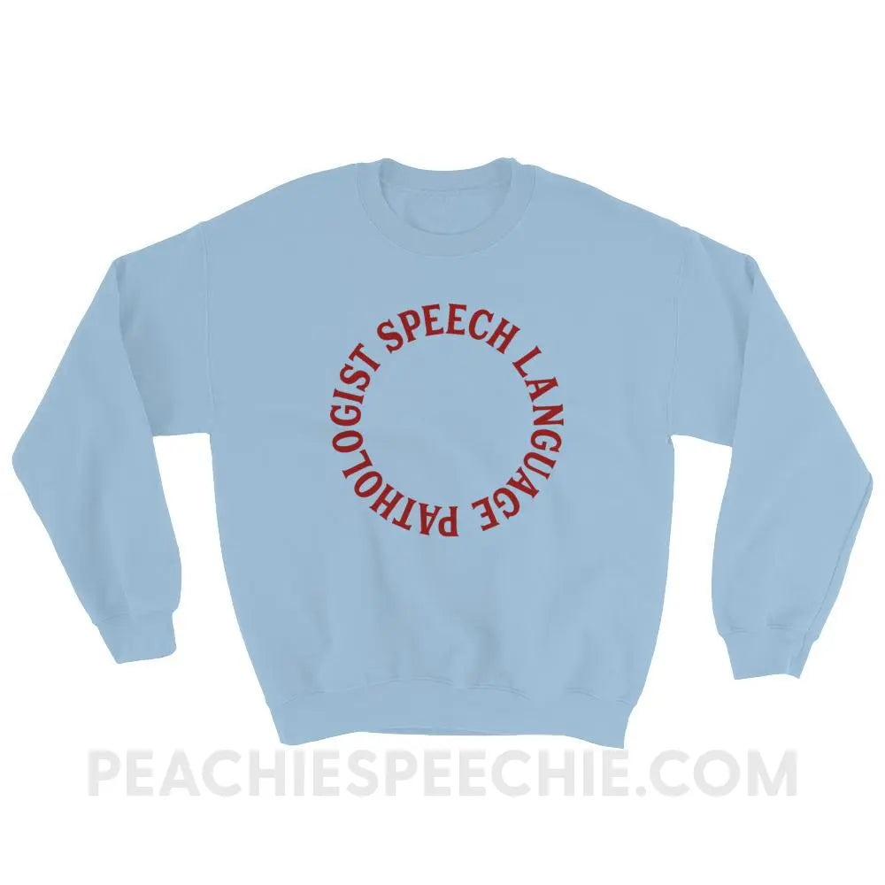 SLP Circle Classic Sweatshirt - Light Blue / S Hoodies & Sweatshirts peachiespeechie.com
