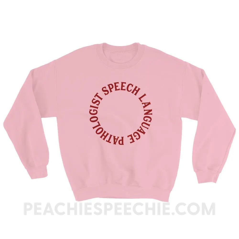 SLP Circle Classic Sweatshirt - Light Pink / S Hoodies & Sweatshirts peachiespeechie.com