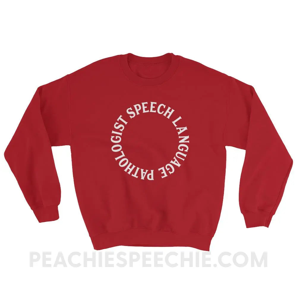 SLP Circle Classic Sweatshirt - Red / S Hoodies & Sweatshirts peachiespeechie.com