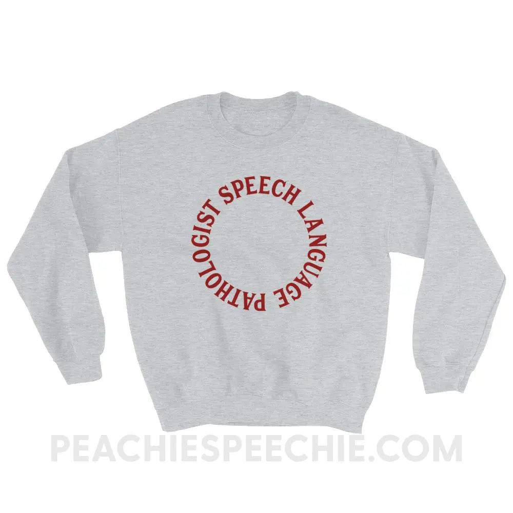 SLP Circle Classic Sweatshirt - Sport Grey / S Hoodies & Sweatshirts peachiespeechie.com