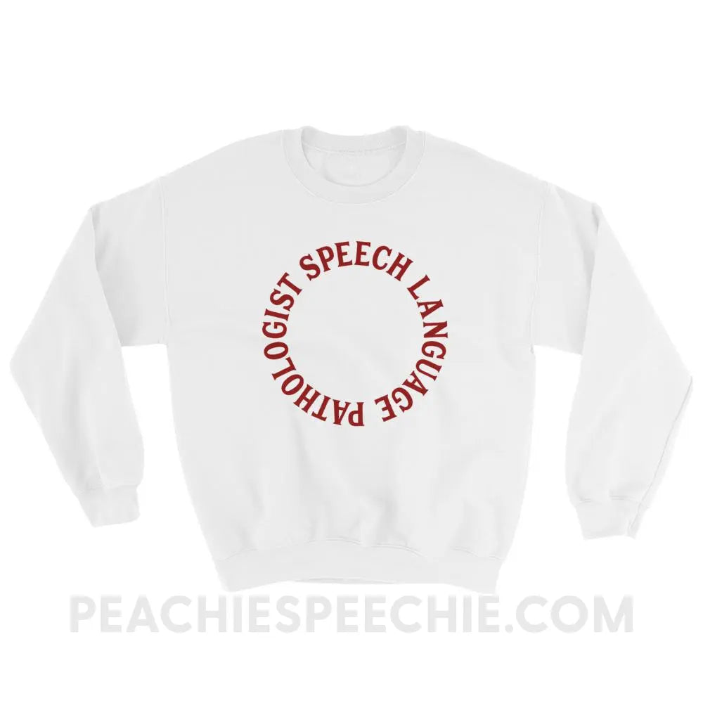 SLP Circle Classic Sweatshirt - White / S Hoodies & Sweatshirts peachiespeechie.com