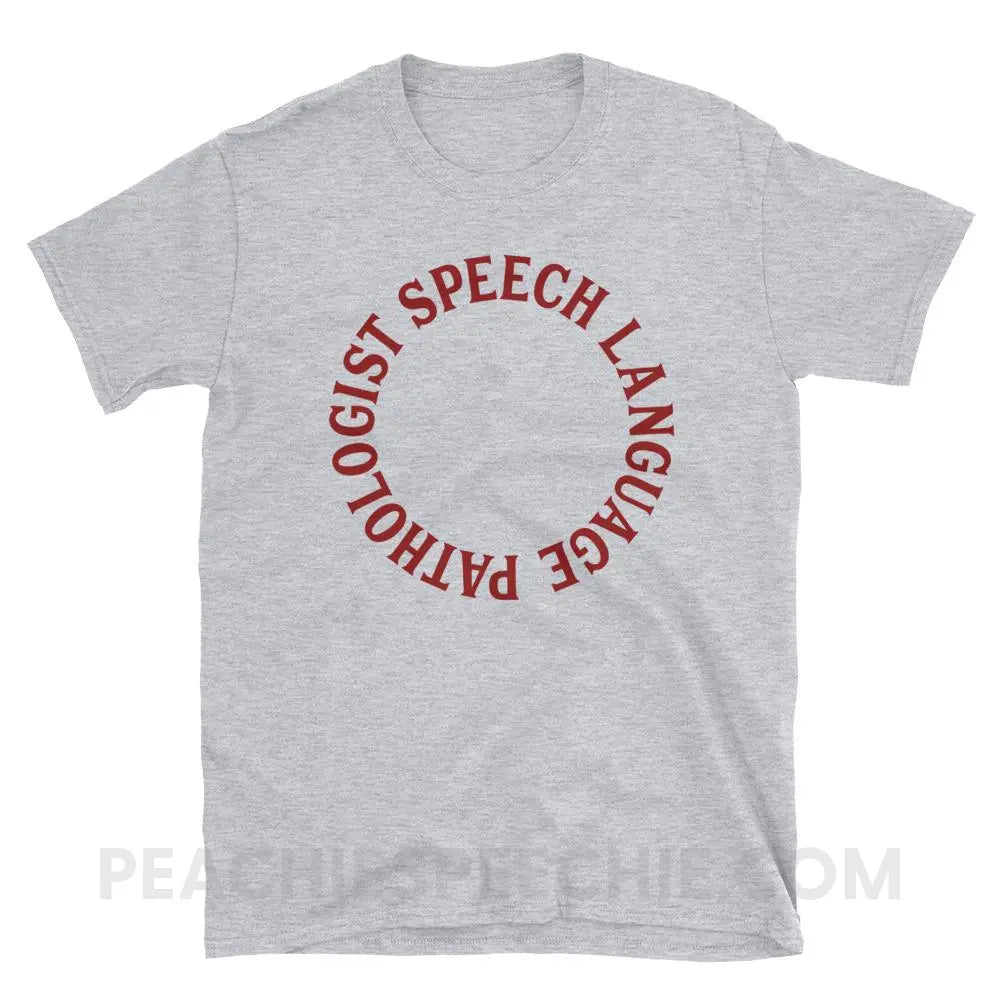 SLP Circle Classic Tee - Sport Grey / S - T-Shirts & Tops peachiespeechie.com