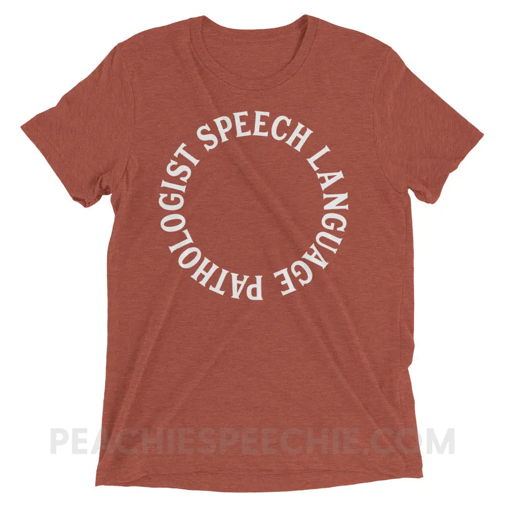 SLP Circle Tri-Blend Tee - Clay Triblend / XS - T-Shirts & Tops peachiespeechie.com