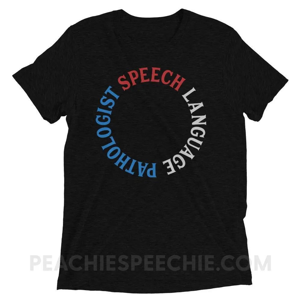 SLP Circle Tri-Blend Tee - Solid Black Triblend / XS - T-Shirts & Tops peachiespeechie.com