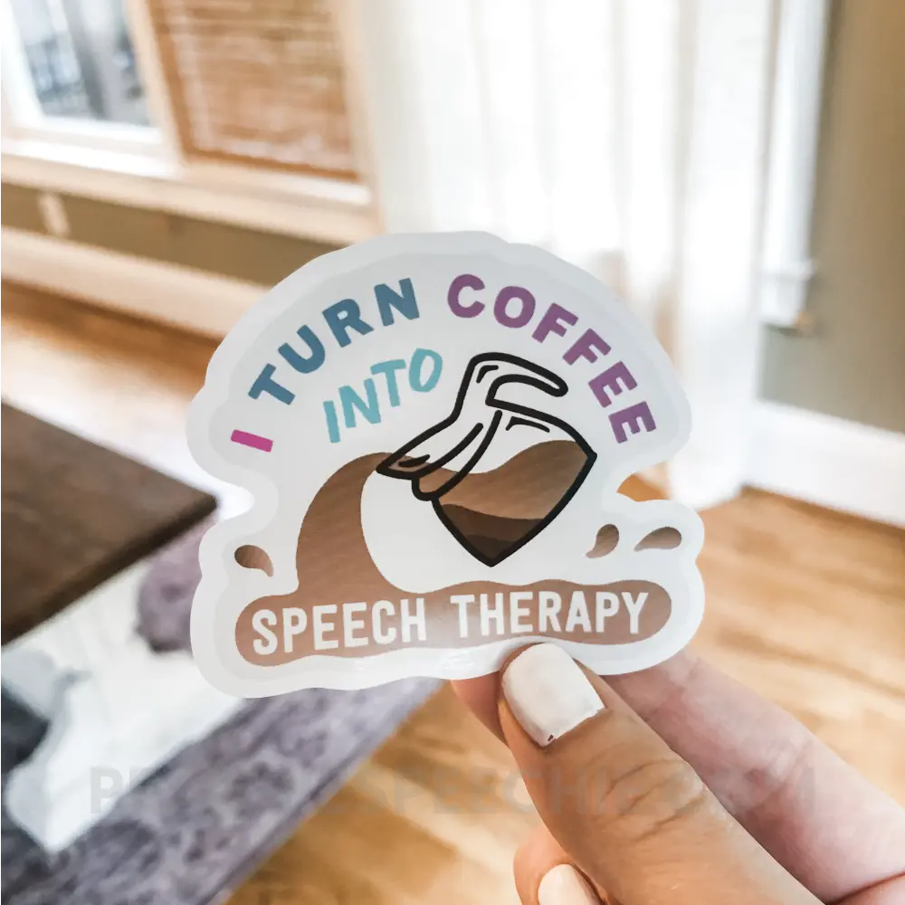 SLP Coffee Stickers - peachiespeechie.com