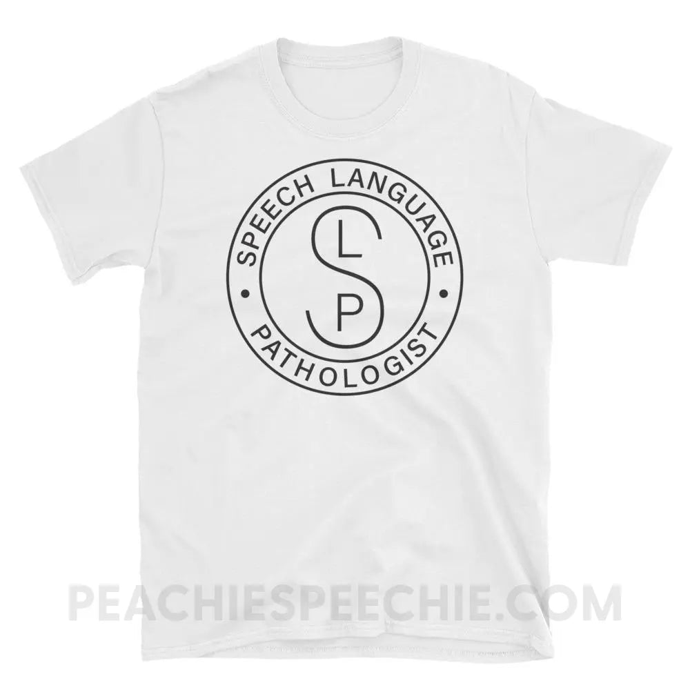 SLP Emblem Classic Tee - White / S - T-Shirts & Tops peachiespeechie.com