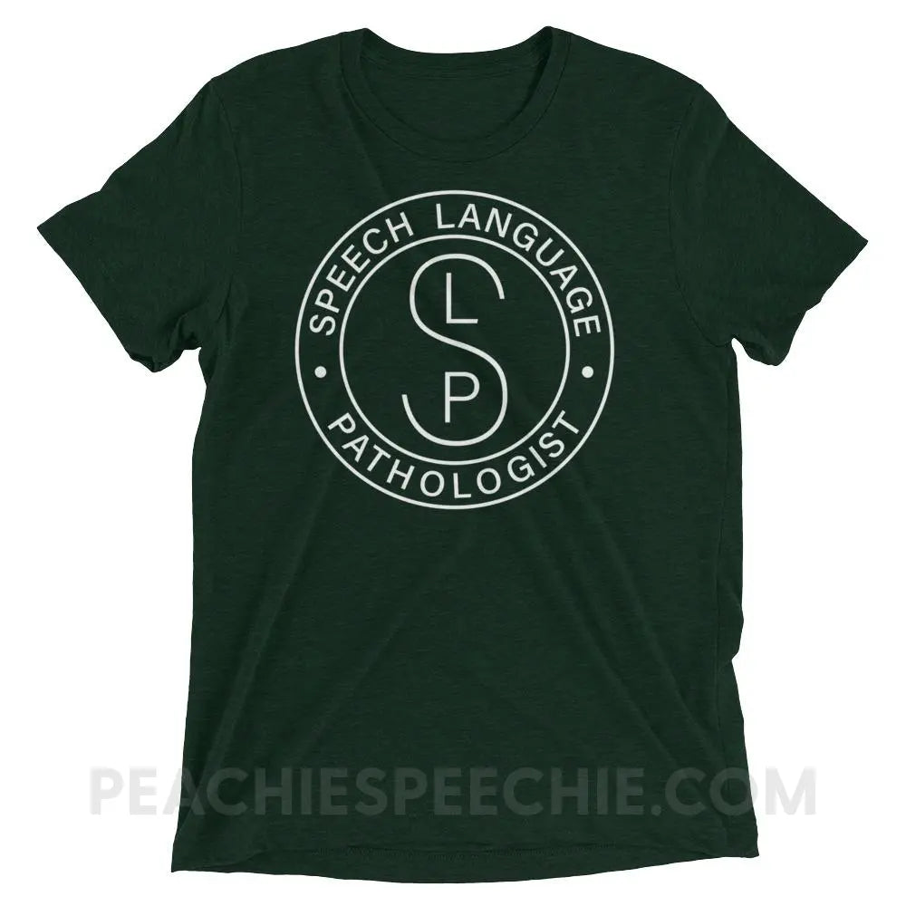 SLP Emblem Tri-Blend Tee - Emerald Triblend / XS - T-Shirts & Tops peachiespeechie.com