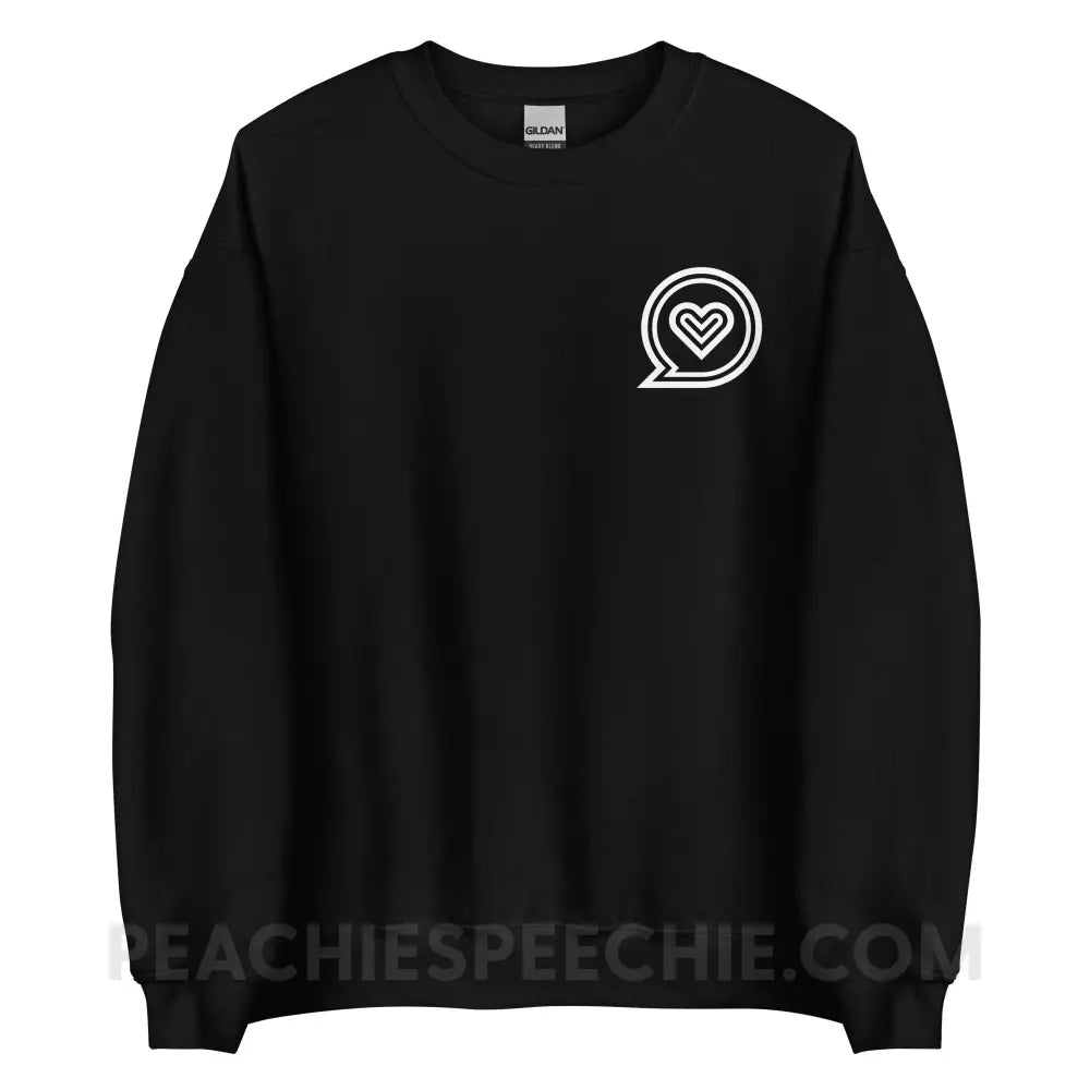 SLP Empowering Communication Classic Sweatshirt peachiespeechie.com