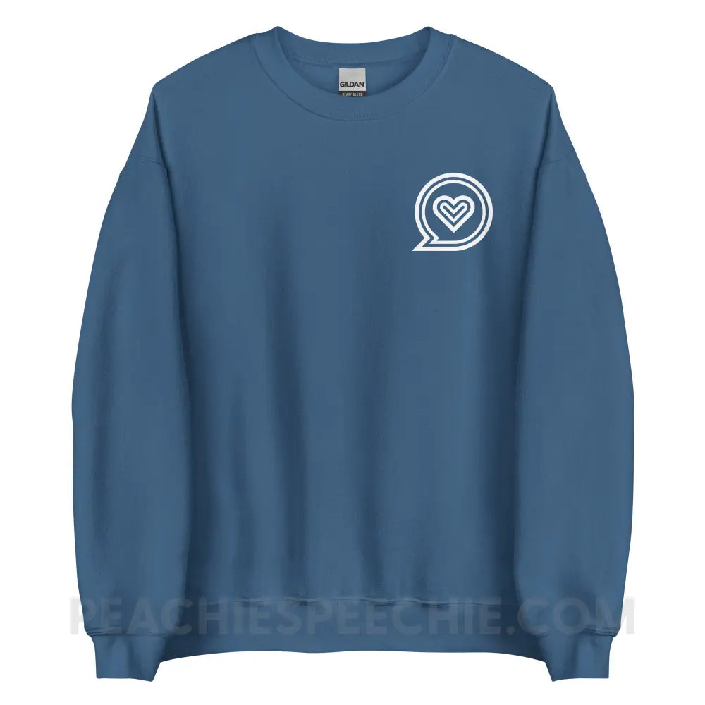 SLP Empowering Communication Classic Sweatshirt peachiespeechie.com