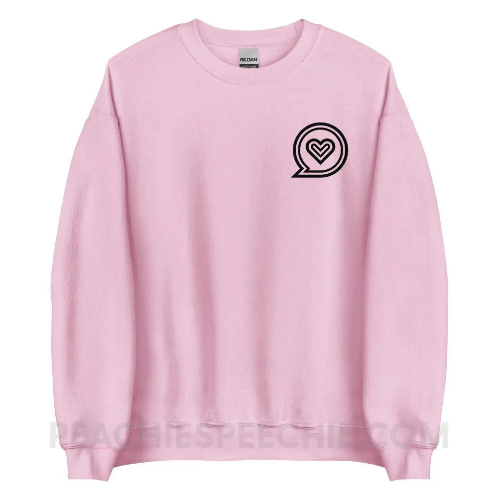 SLP Empowering Communication Classic Sweatshirt peachiespeechie.com
