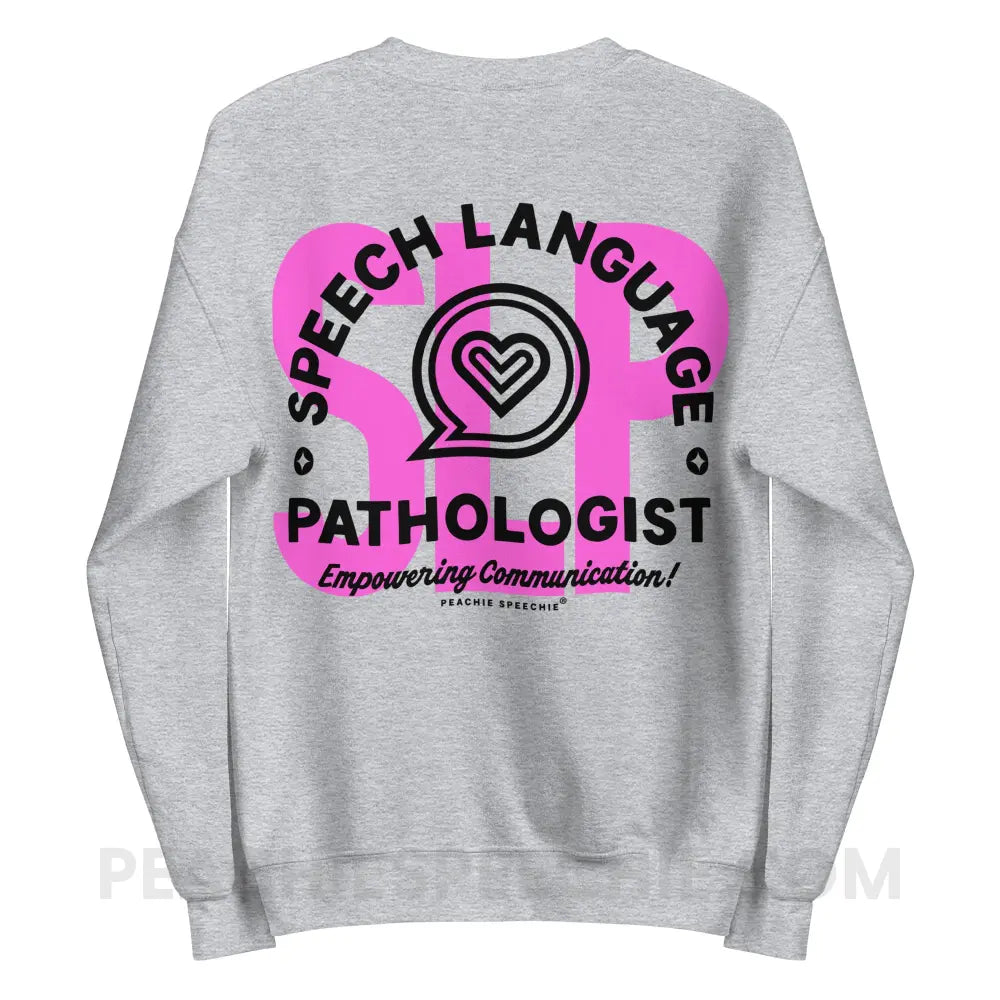 SLP Empowering Communication Classic Sweatshirt Sport Grey / S peachiespeechie.com