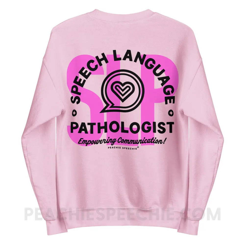 SLP Empowering Communication Classic Sweatshirt Light Pink / S peachiespeechie.com