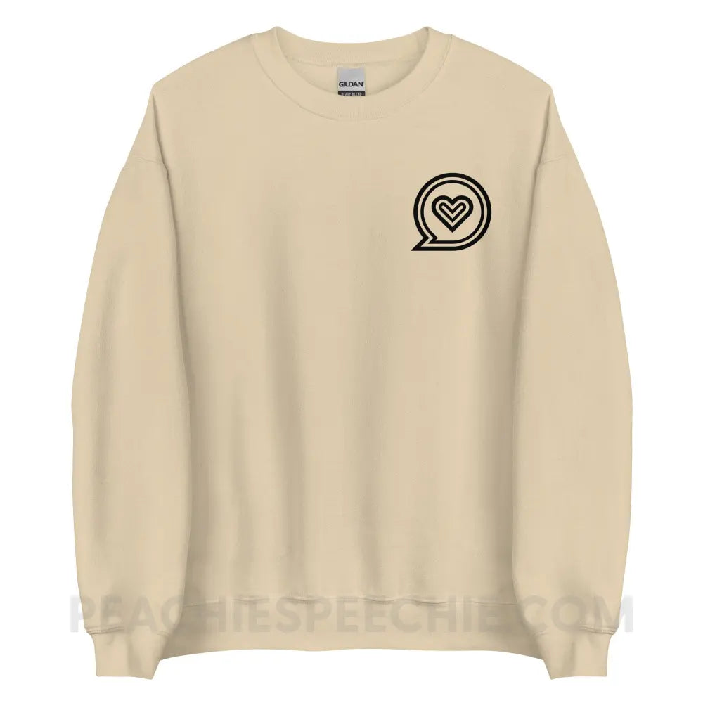 SLP Empowering Communication Classic Sweatshirt peachiespeechie.com