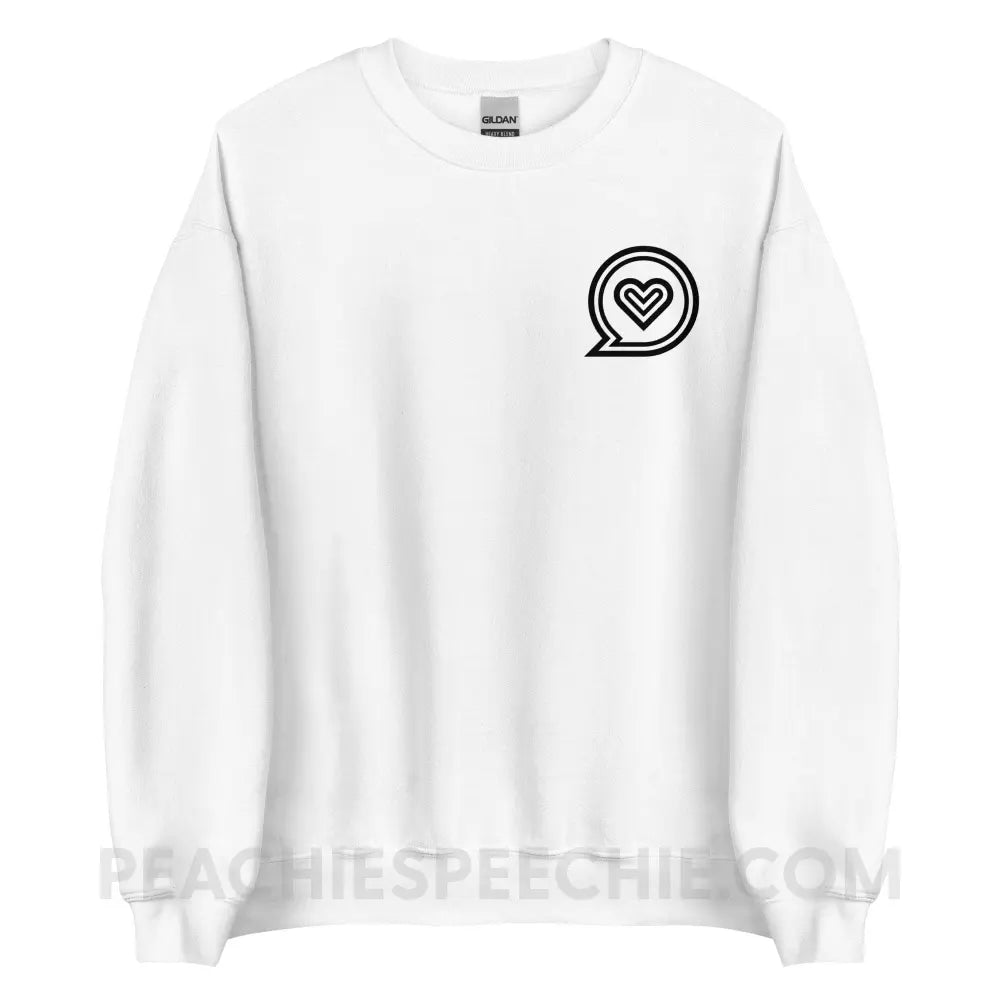 SLP Empowering Communication Classic Sweatshirt peachiespeechie.com