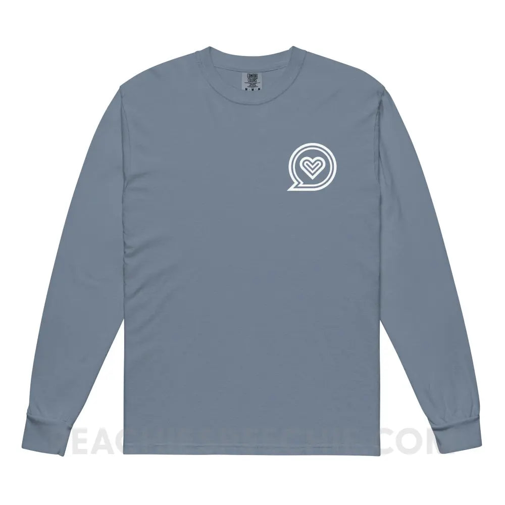 SLP Empowering Communication Comfort Colors Long Sleeve peachiespeechie.com