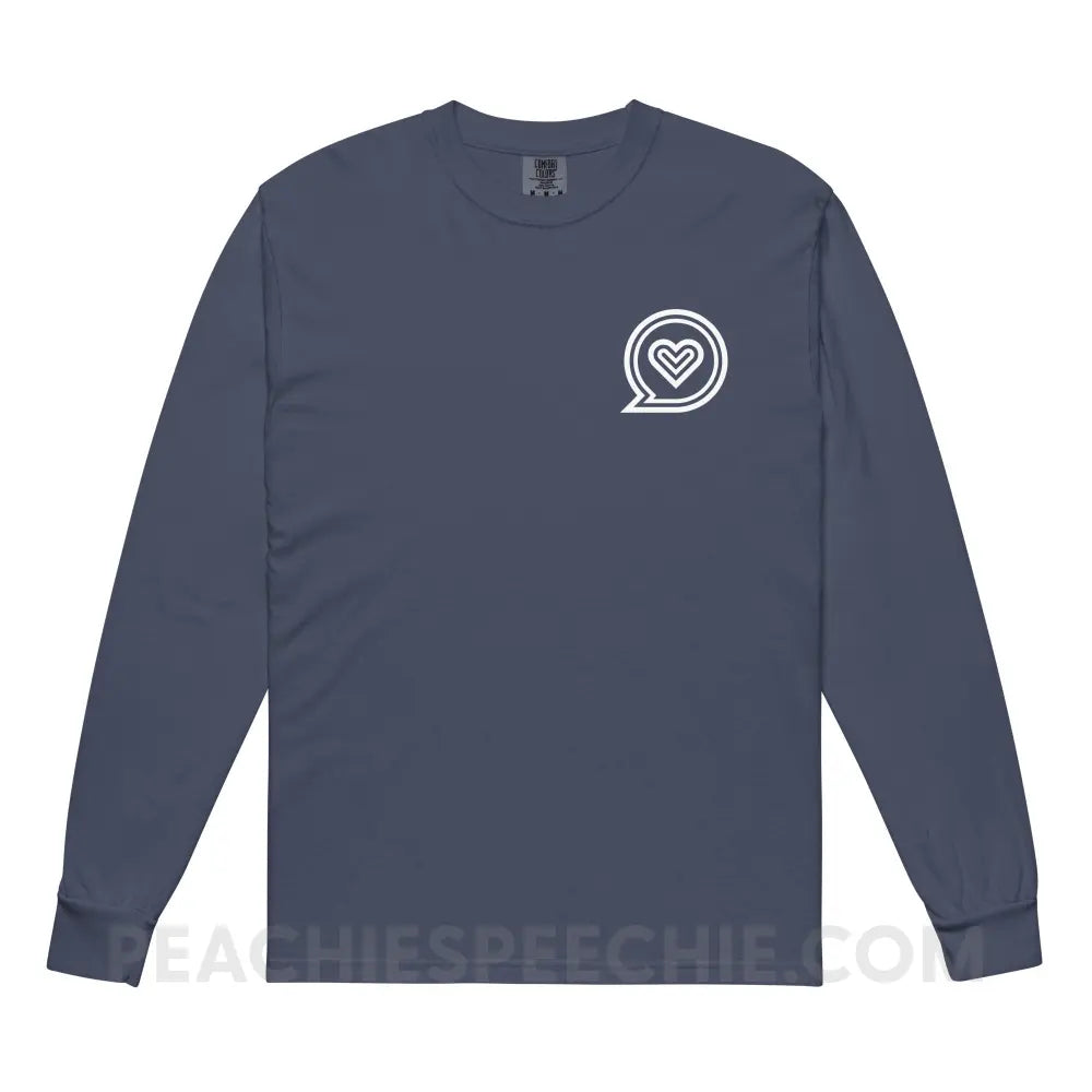 SLP Empowering Communication Comfort Colors Long Sleeve peachiespeechie.com