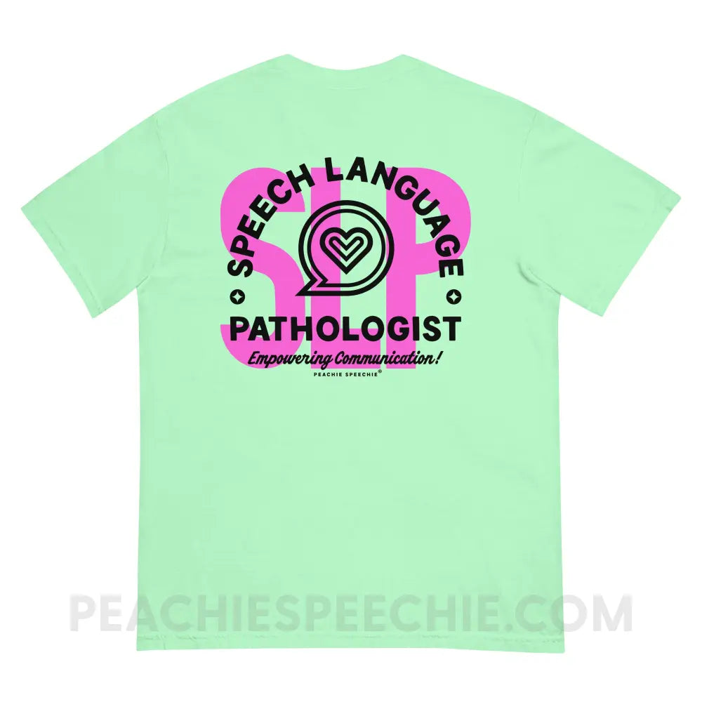 SLP Empowering Communication Comfort Colors Tee Island Reef / S peachiespeechie.com