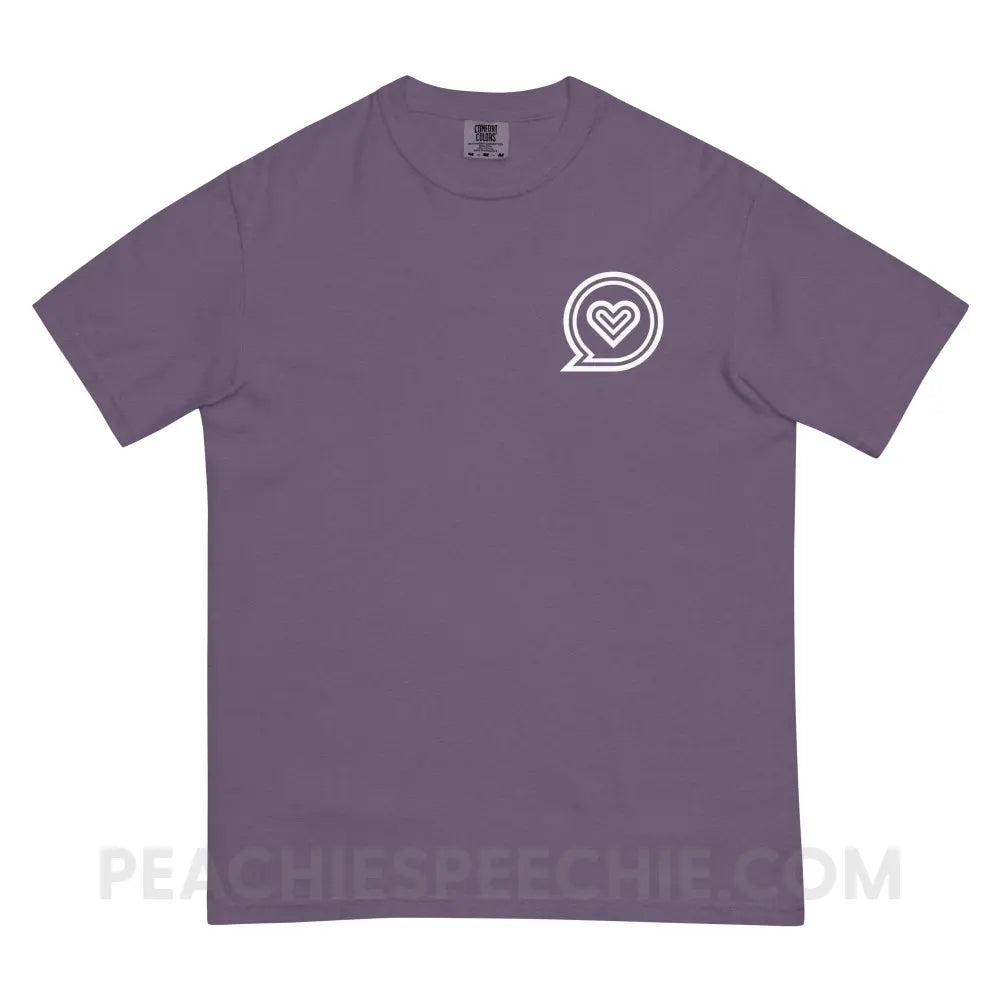 SLP Empowering Communication Comfort Colors Tee peachiespeechie.com