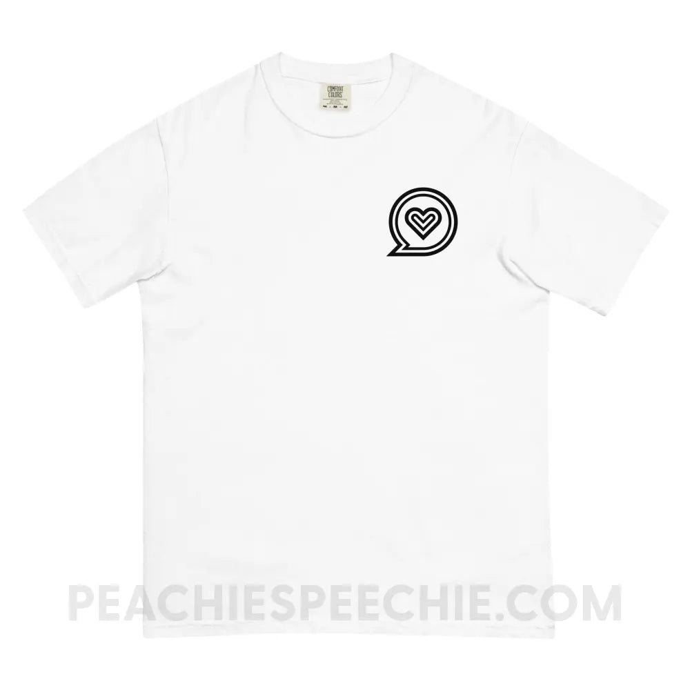 SLP Empowering Communication Comfort Colors Tee peachiespeechie.com