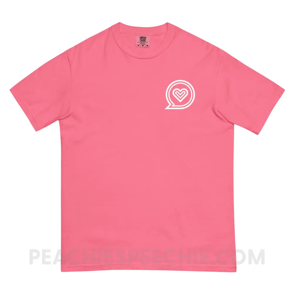 SLP Empowering Communication Comfort Colors Tee peachiespeechie.com