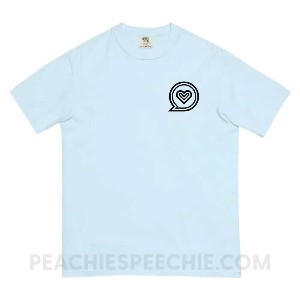 SLP Empowering Communication Comfort Colors Tee peachiespeechie.com