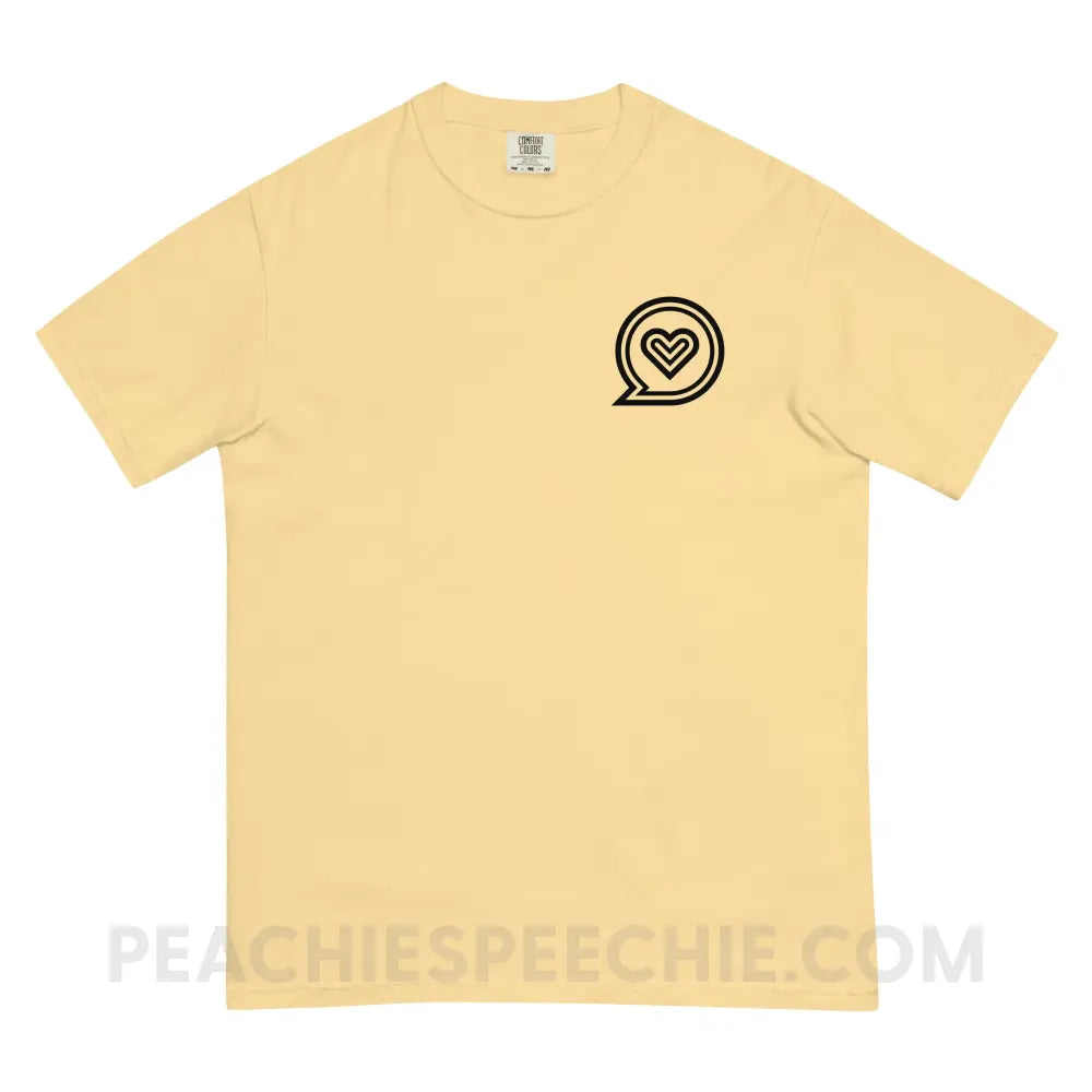 SLP Empowering Communication Comfort Colors Tee peachiespeechie.com