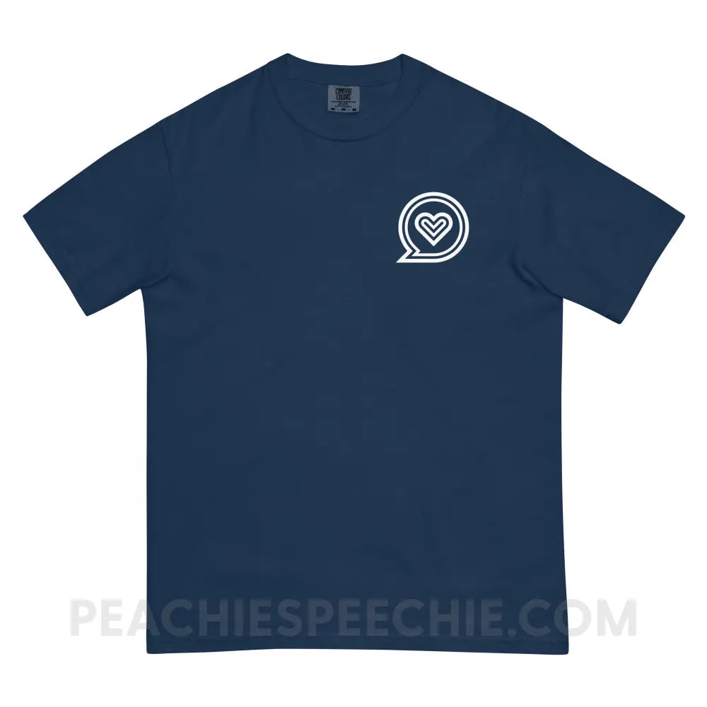 SLP Empowering Communication Comfort Colors Tee peachiespeechie.com