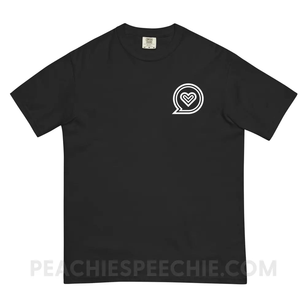 SLP Empowering Communication Comfort Colors Tee peachiespeechie.com