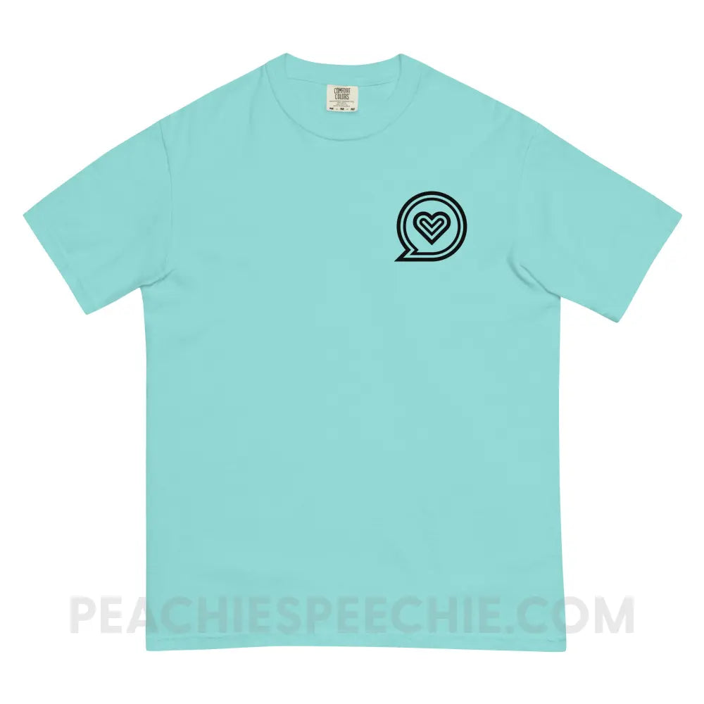 SLP Empowering Communication Comfort Colors Tee peachiespeechie.com