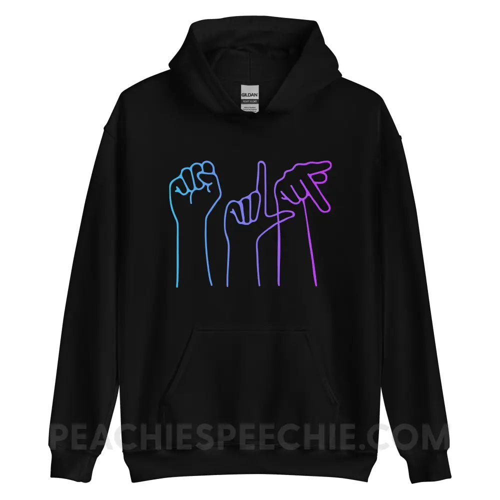 SLP Hands Classic Hoodie - Black / S - peachiespeechie.com