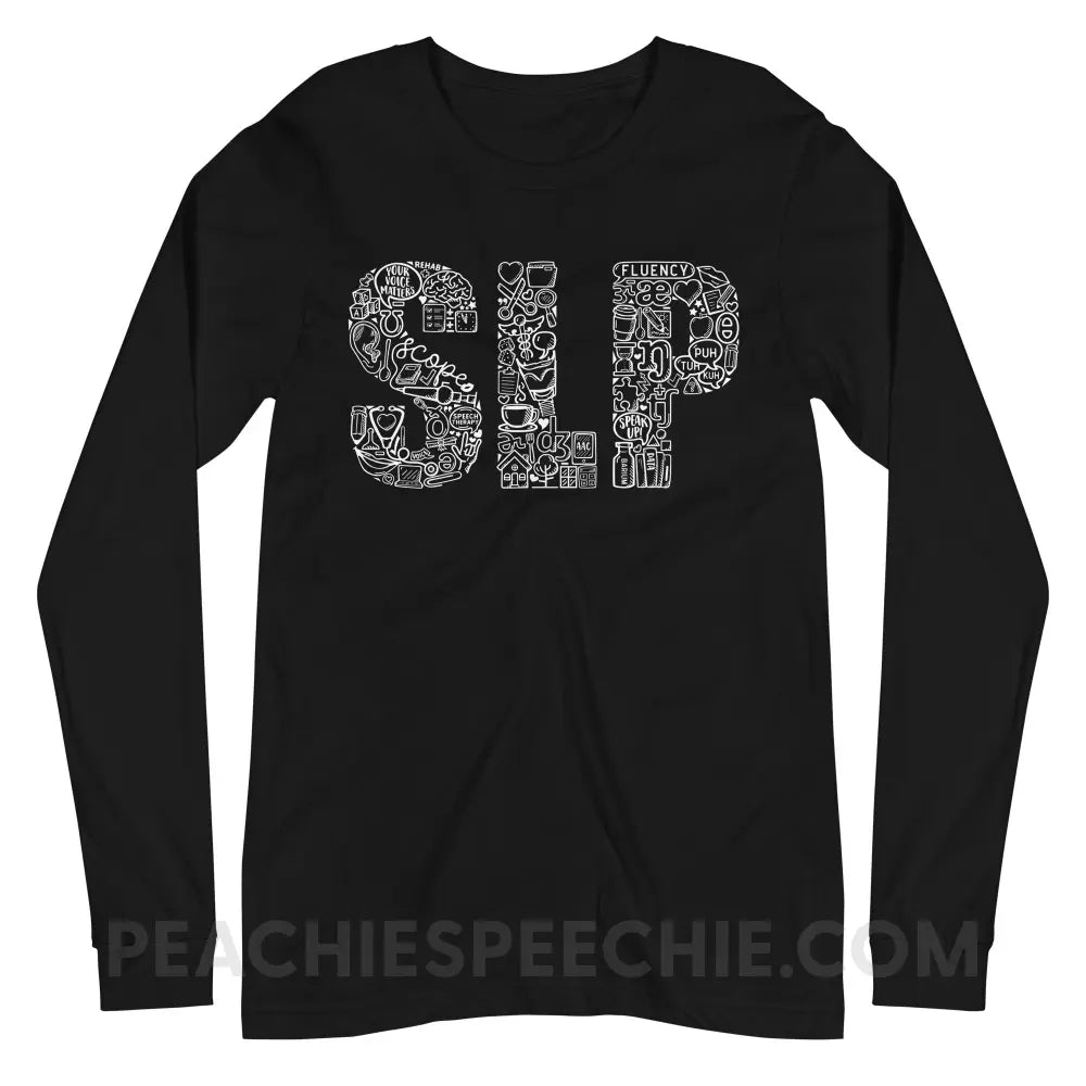 SLP Icons Premium Long Sleeve - Black / XS - peachiespeechie.com
