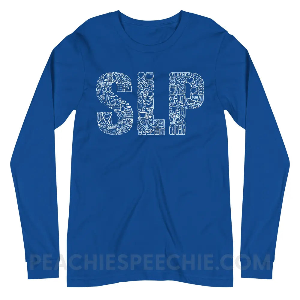 SLP Icons Premium Long Sleeve - True Royal / XS - peachiespeechie.com