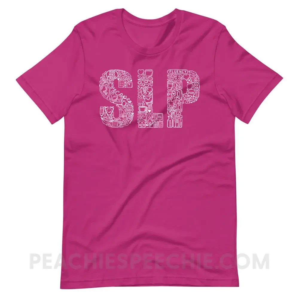 SLP Icons Premium Soft Tee - Berry / S - T-Shirts & Tops peachiespeechie.com