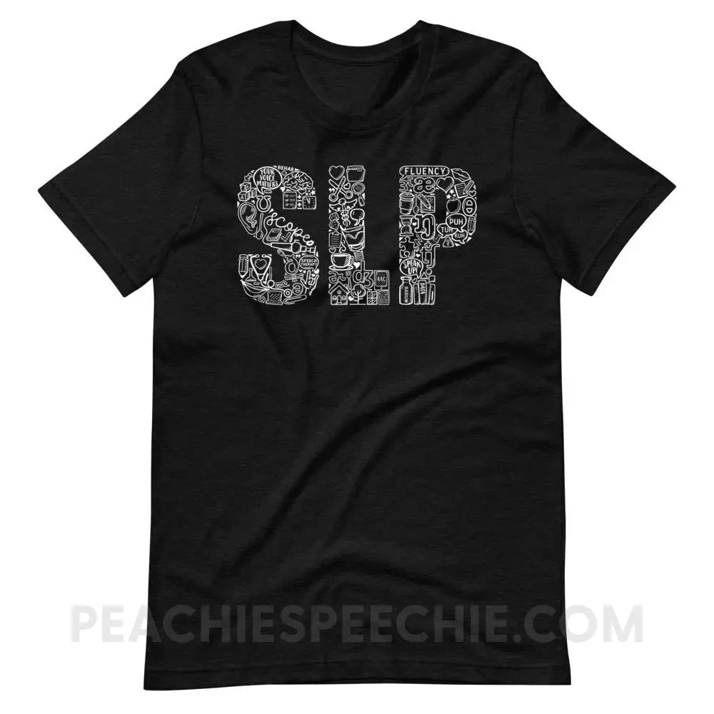 SLP Icons Premium Soft Tee - Black Heather / XS - T-Shirts & Tops peachiespeechie.com