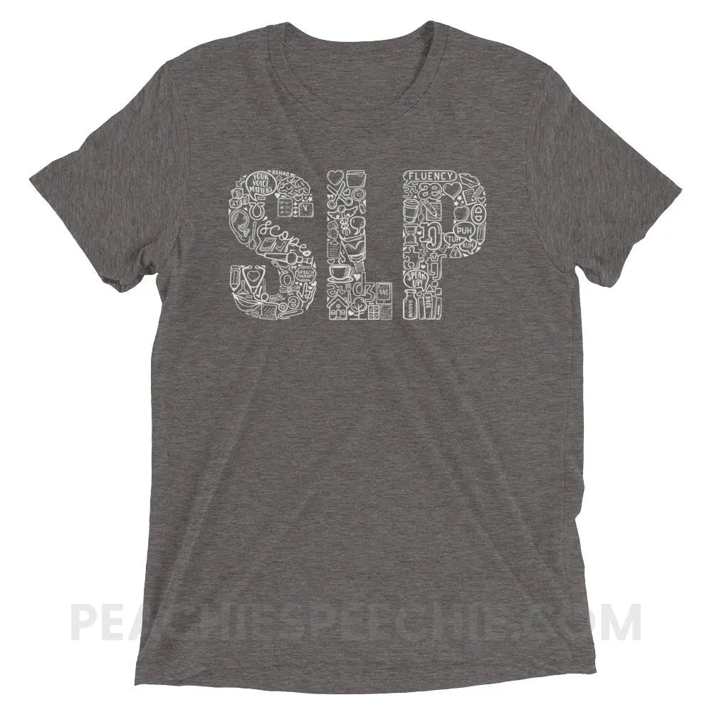 SLP Icons Tri-Blend Tee - Grey Triblend / XS - T-Shirts & Tops peachiespeechie.com