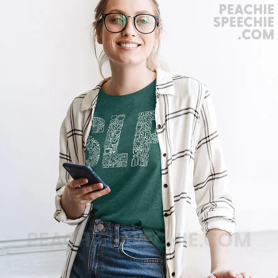 SLP Icons Tri-Blend Tee - T-Shirts & Tops peachiespeechie.com