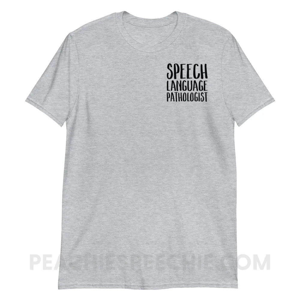 SLP Job Title Classic Tee - T-Shirts & Tops peachiespeechie.com