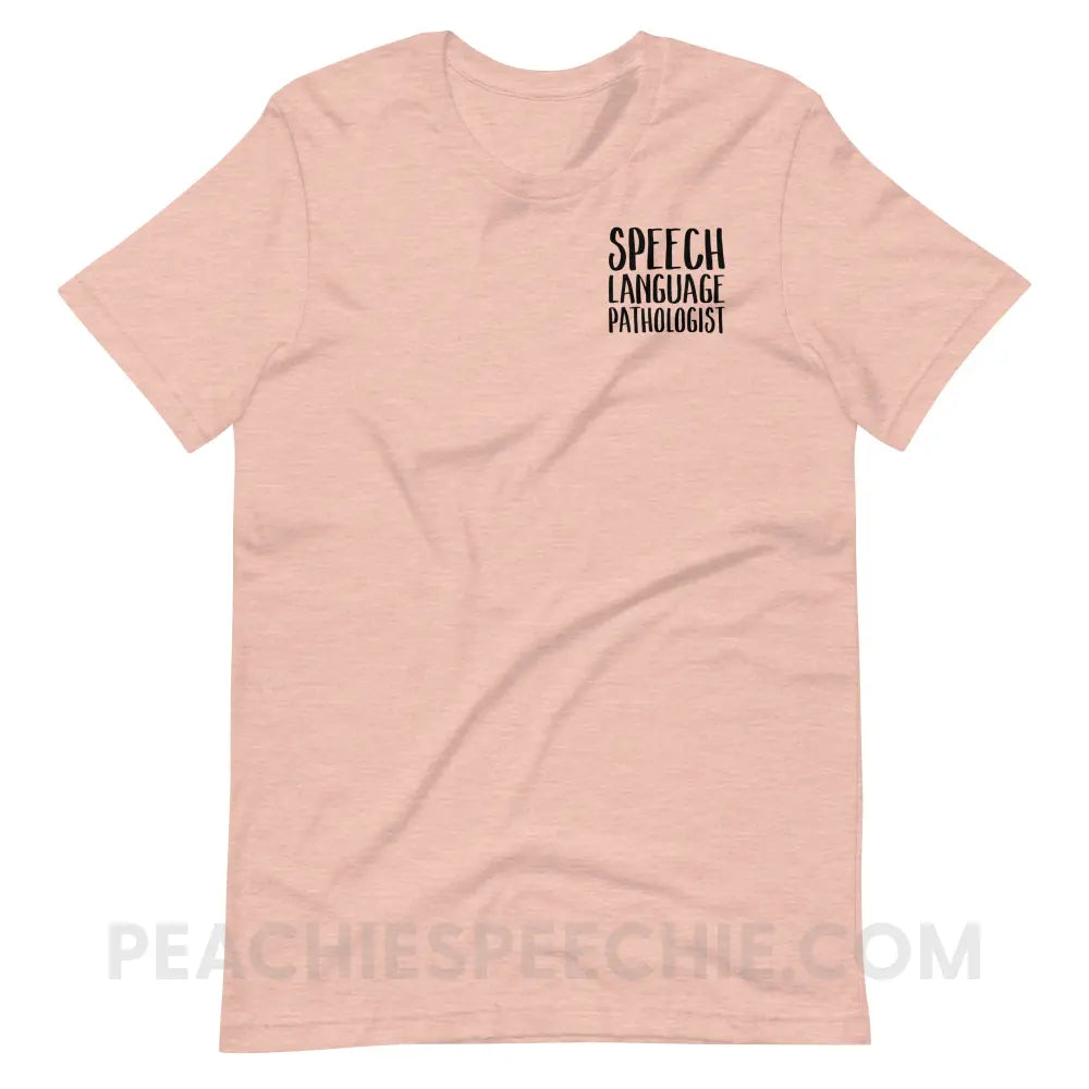 SLP Job Title Premium Soft Tee - T-Shirts & Tops peachiespeechie.com