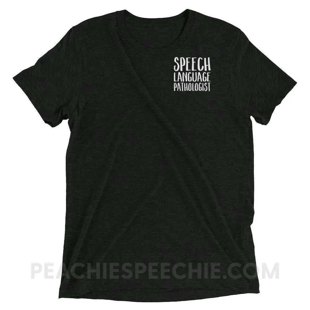 SLP Job Title Tri-Blend Tee - Charcoal-Black Triblend / XS - T-Shirts & Tops peachiespeechie.com