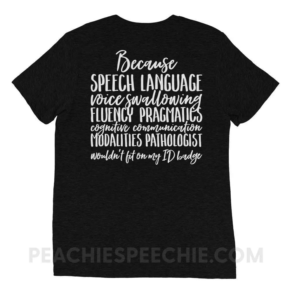 SLP Job Title Tri-Blend Tee - T-Shirts & Tops peachiespeechie.com