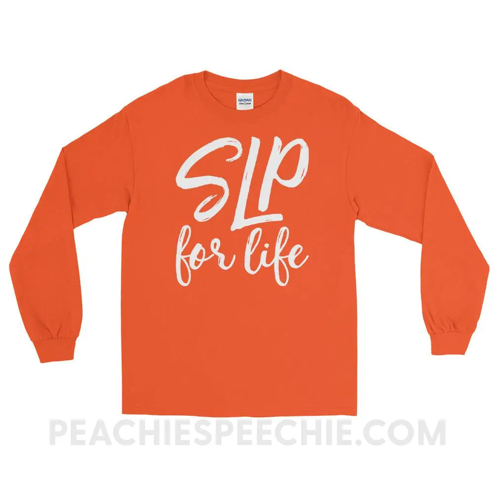 SLP For Life Long Sleeve Tee - T-Shirts & Tops peachiespeechie.com