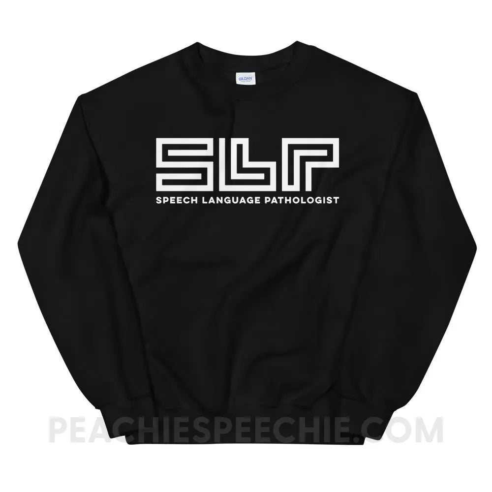 SLP Lines Classic Sweatshirt - Black / S - Hoodies & Sweatshirts peachiespeechie.com